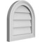 Ekena Millwork Round Top Surface Mount PVC Gable Vent w/ 2"W x 1-1/2"P Brickmould Frame, 16"W x 16"H GVPRT16X1602SN - alternate 2